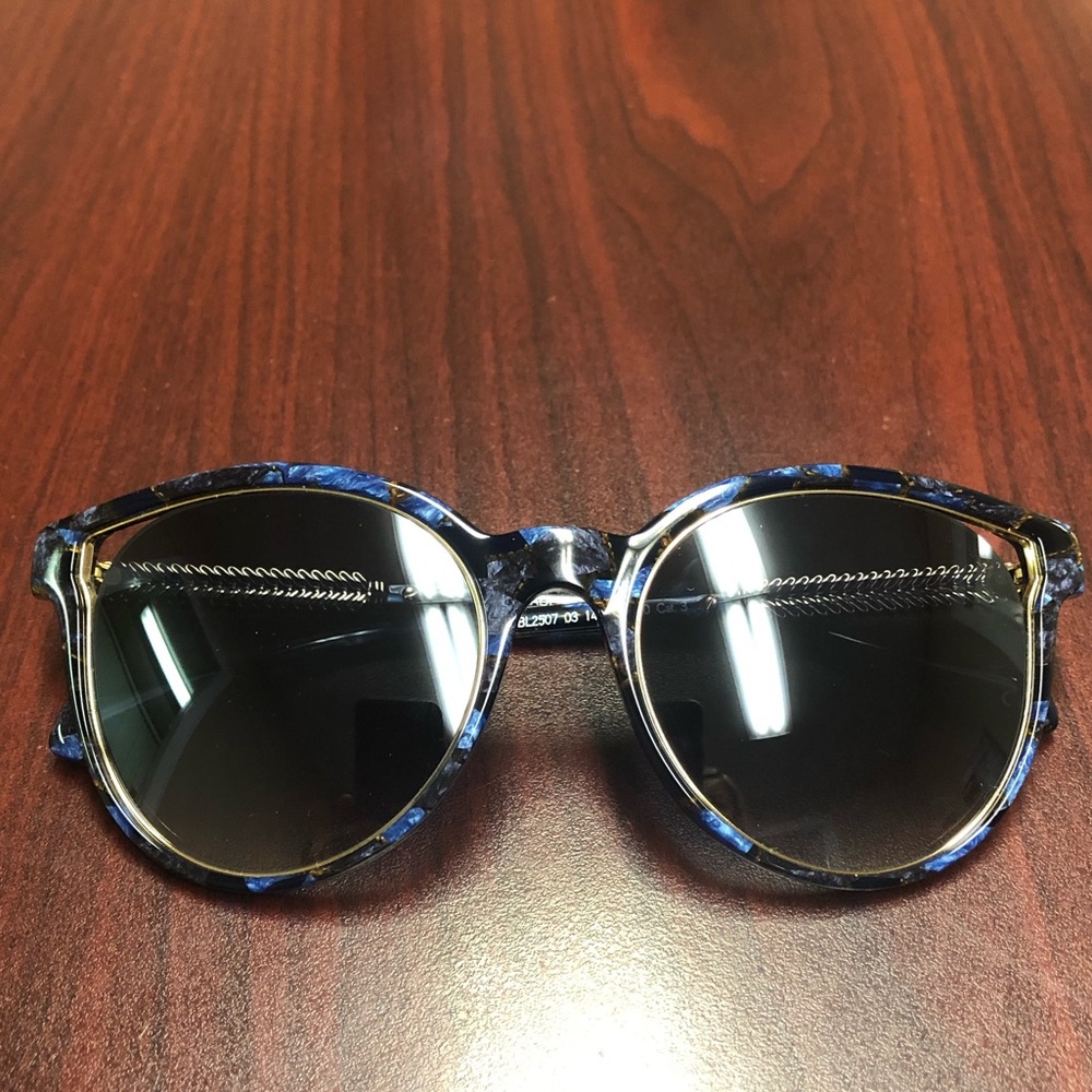 BALMAIN blue tortoise cat eye sunglasses!